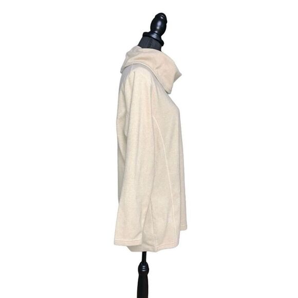 Land’s End Fleece Cowlneck Sweatshirt - Picture 3 of 7